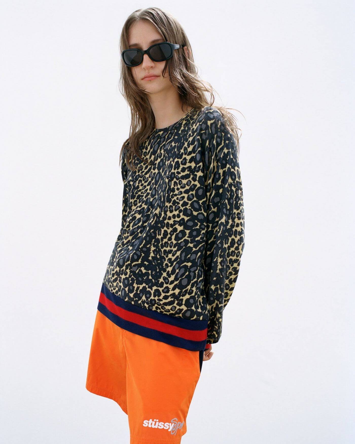 トップス STUSSY WALES BONNER LEOPARD SWEATER Wales Bonner Leopard Sweater – Golden | Sweaters & Knits